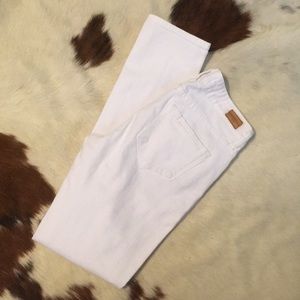 White Paige Skyline Ankle Peg Jeans